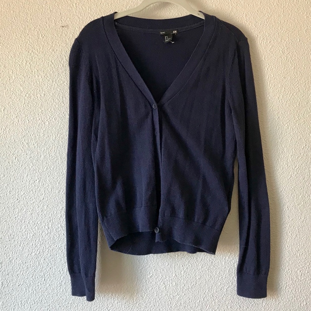 Navy Blue Cardigan